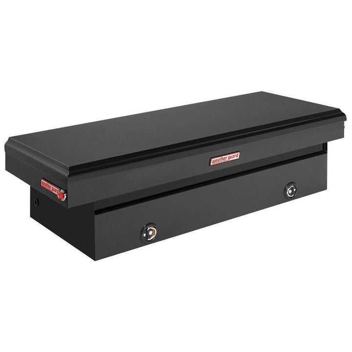 Weather Guard 71.5 in. Matte Black Steel Full Size Crossbed Truck Tool Box - Super Arbor