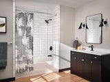 Moen 54-in to 72-in Matte Black Fixed Single Curve Shower Rod