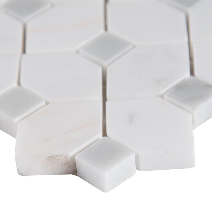 MSI Bianco Dolomite Dotty 12.31 in. x 12.36 in. x 10 mm Polished Marble Mesh-Mounted Mosaic Tile (10.6 sq. ft. / case)