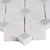 MSI Bianco Dolomite Dotty 12.31 in. x 12.36 in. x 10 mm Polished Marble Mesh-Mounted Mosaic Tile (10.6 sq. ft. / case)
