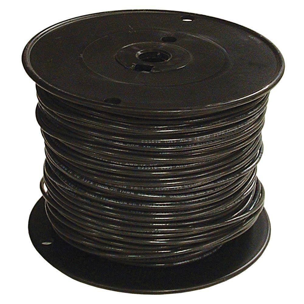 500 ft. 6 Black Stranded CU SIMpull THHN Wire - Super Arbor