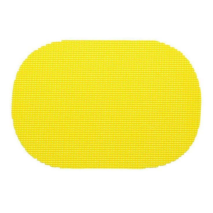 Fishnet Oval Placemat in Yellow (Set of 12)