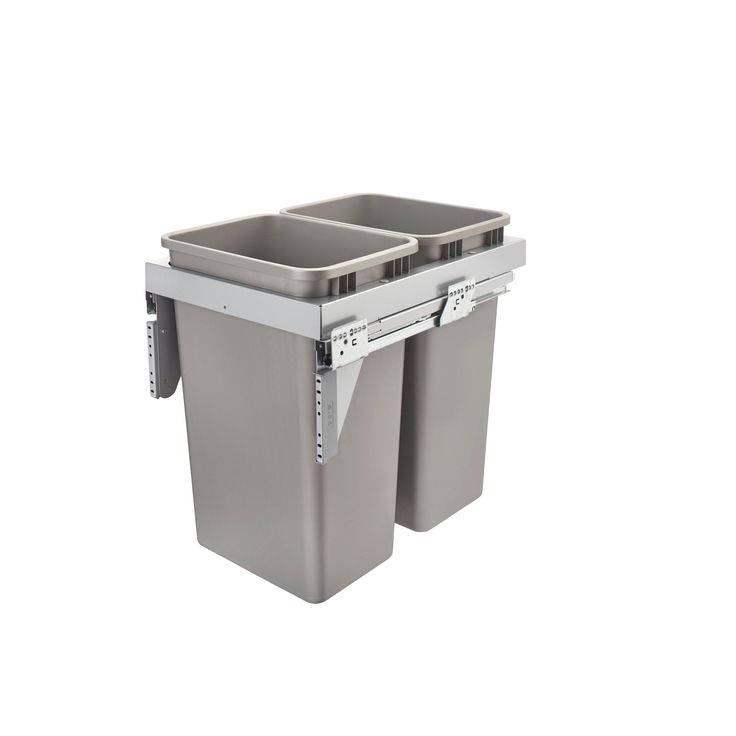 Rev-A-Shelf 50-Quart Plastic Soft Close Pull Out Trash Can