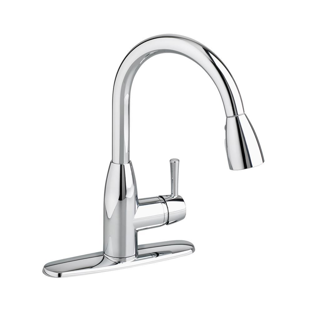 Fairbury Single-Handle Pull-Down Sprayer Kitchen Faucet in Stainless Steel - Super Arbor