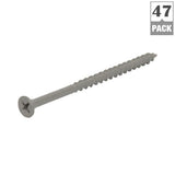 #10 x 4 in. Philips Bugle-Head Coarse Thread Sharp Point Polymer Coated Exterior Screw - Super Arbor