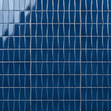 Colorplay Steps Nautical Blue 4.5x18 Crackled Glossy Ceramic Tile