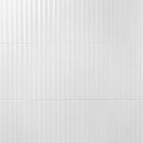 Colorplay Fluted White 4.5x18 3D Crackled Glossy Ceramic Tile