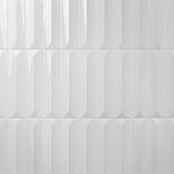 Colorplay Inflex White 4.5x18 3D Crackled Glossy Ceramic Tile