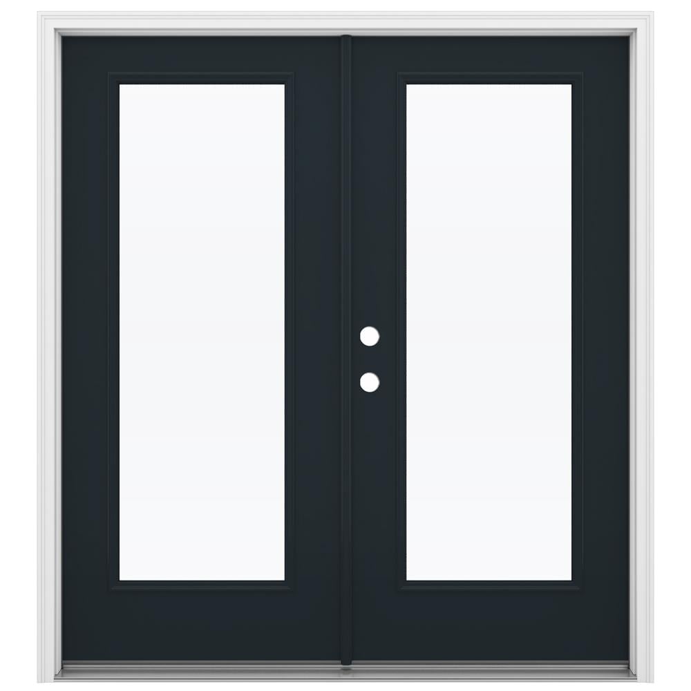 JELD-WEN 72-in x 80-in Steel French, Right-hand inswing – primary product view