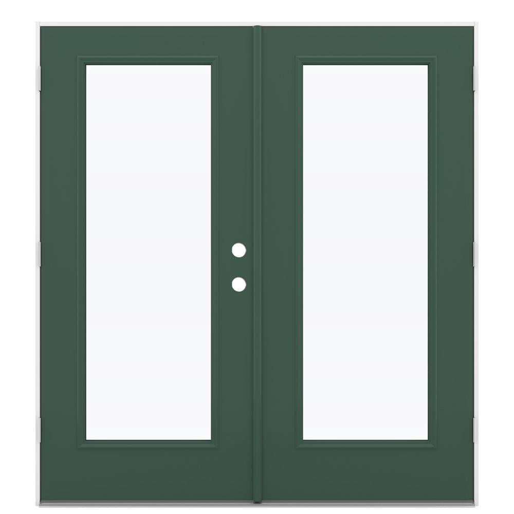 JELD-WEN 72-in x 80-in Steel French, Right-hand outswing – primary product view