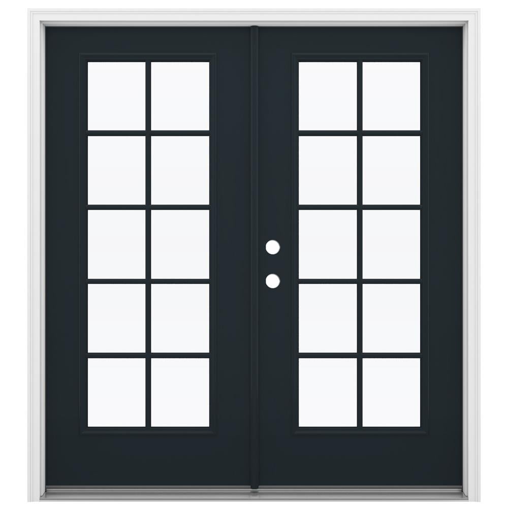 JELD-WEN 72-in x 80-in Steel French, Right-hand inswing – primary product view