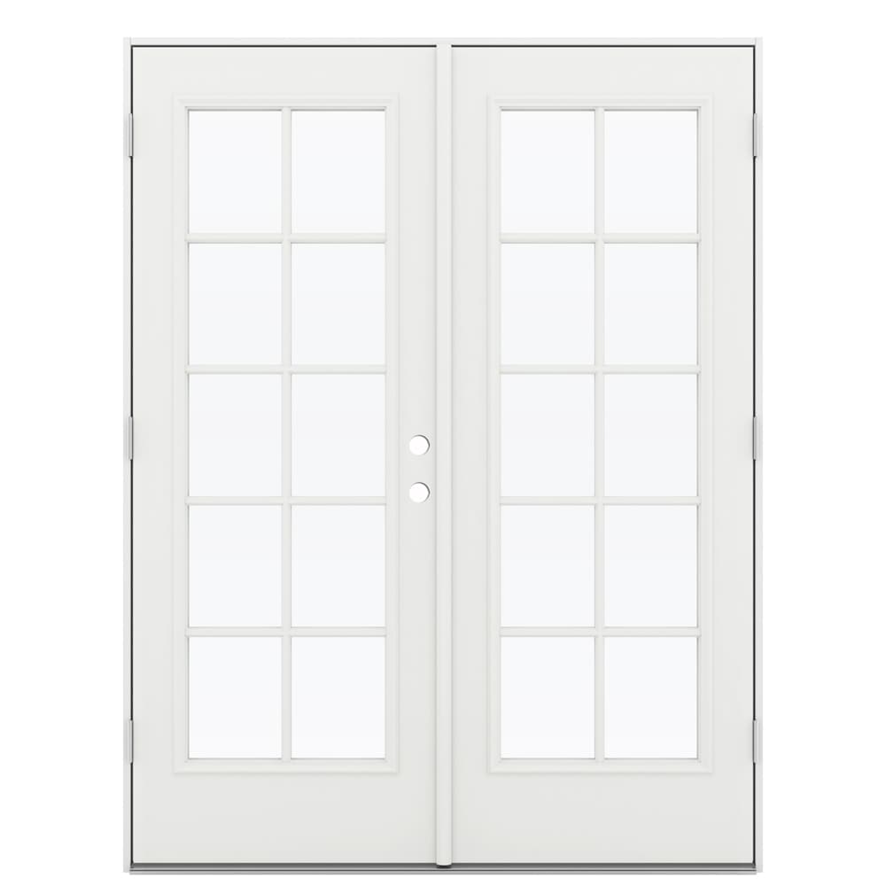 JELD-WEN 60-in x 80-in Steel French, Right-hand outswing – primary product view