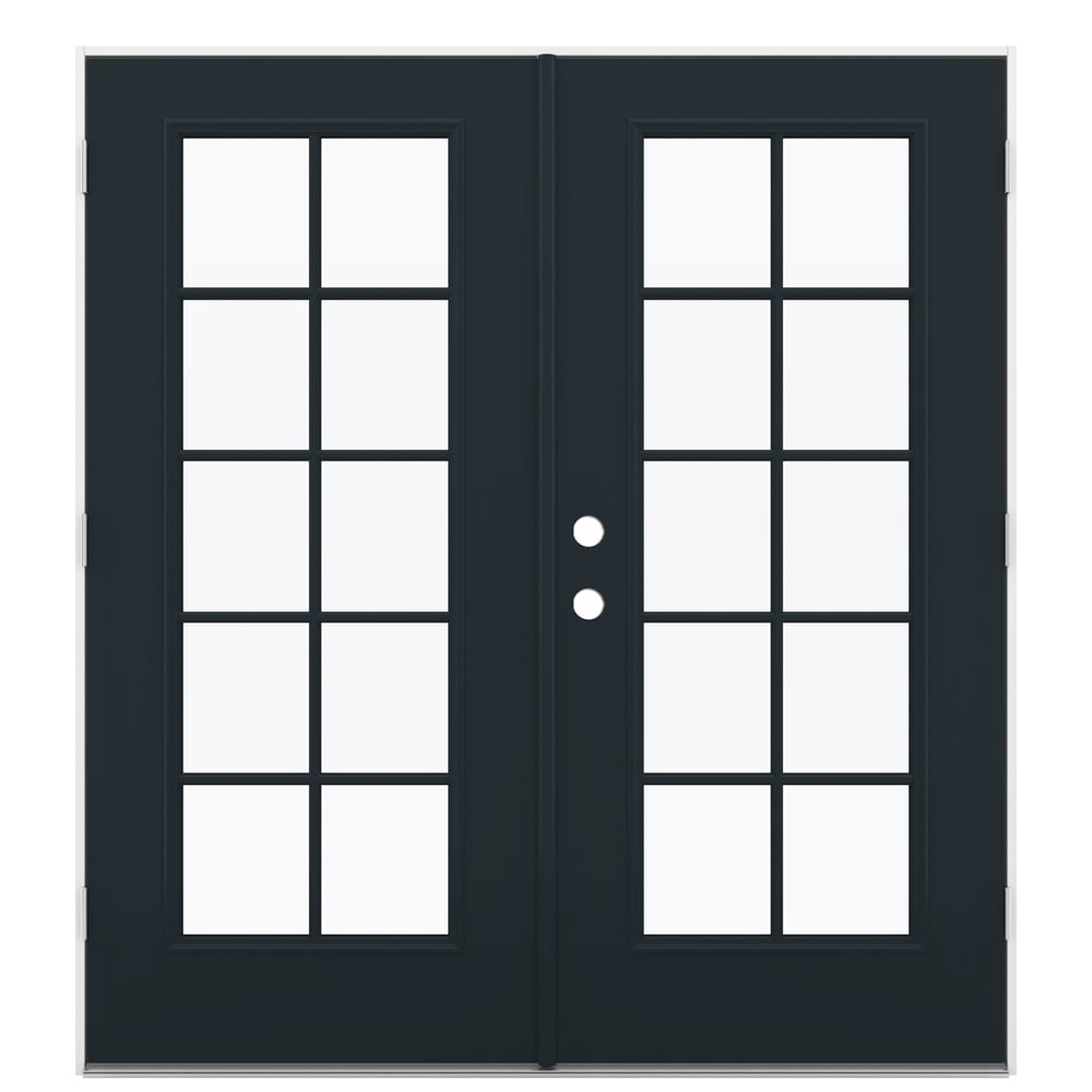 JELD-WEN 72-in x 80-in Steel French, Left-hand outswing – primary product view