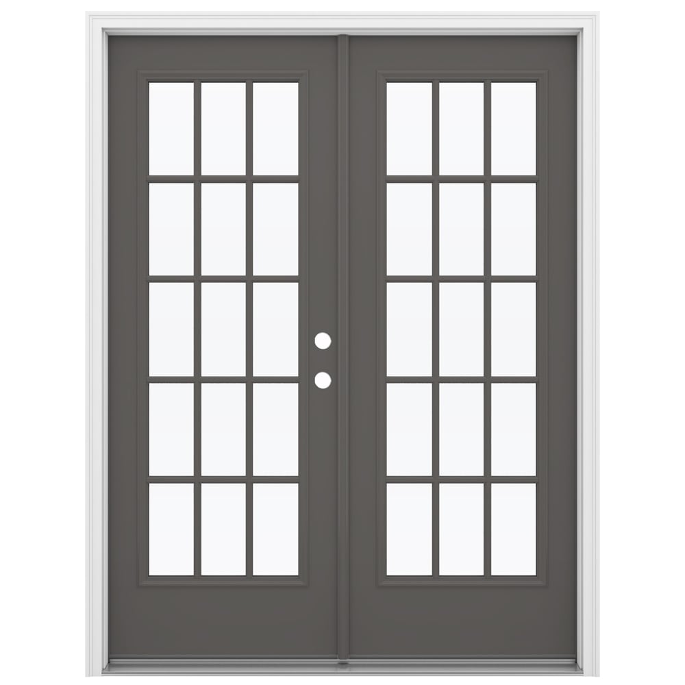 JELD-WEN 60-in x 80-in Steel French, Left-hand inswing – primary product view