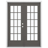JELD-WEN 60-in x 80-in Steel French, Left-hand inswing – primary product view