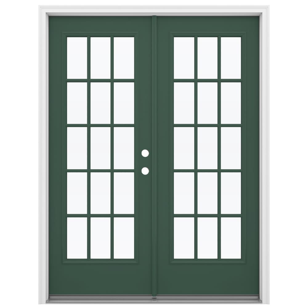 JELD-WEN 60-in x 80-in Steel French, Left-hand inswing – primary product view