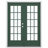 JELD-WEN 60-in x 80-in Steel French, Left-hand inswing – primary product view