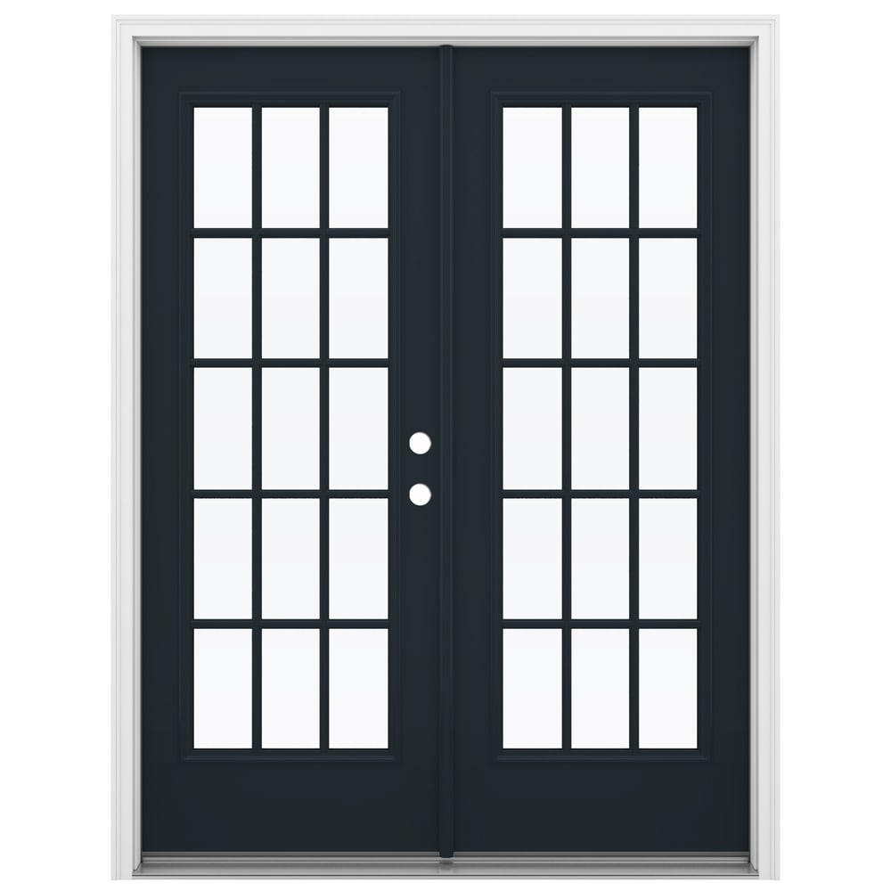 JELD-WEN 60-in x 80-in Steel French, Left-hand inswing – primary product view