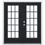 JELD-WEN 72-in x 80-in Steel French, Right-hand inswing – primary product view