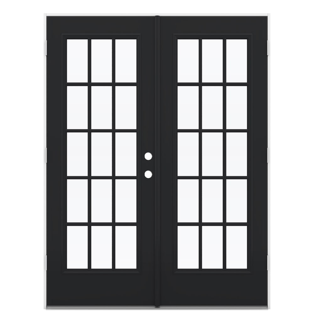 JELD-WEN 60-in x 80-in Steel French, Right-hand outswing – primary product view