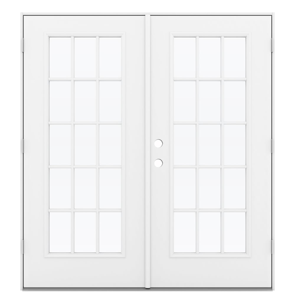 JELD-WEN 72-in x 80-in Steel French, Left-hand outswing – primary product view
