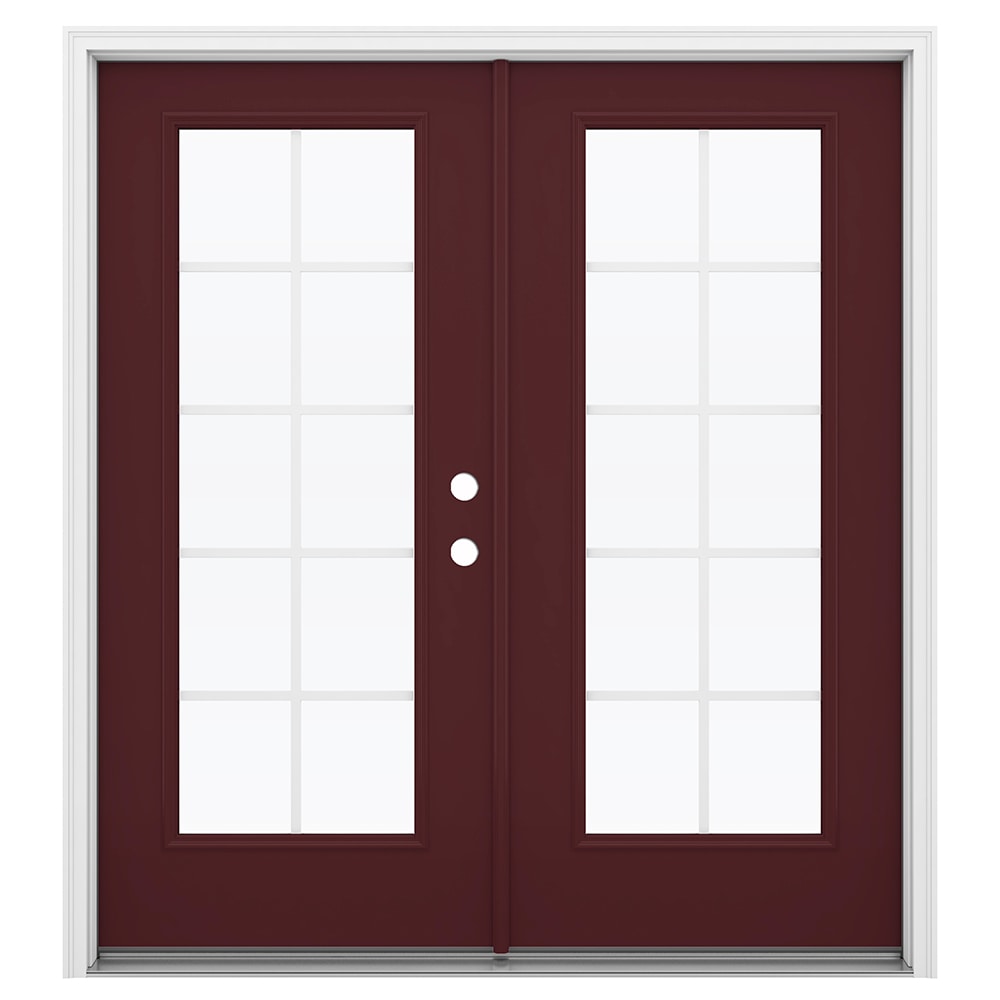 JELD-WEN 72-in x 80-in Steel French, Left-hand inswing – primary product view