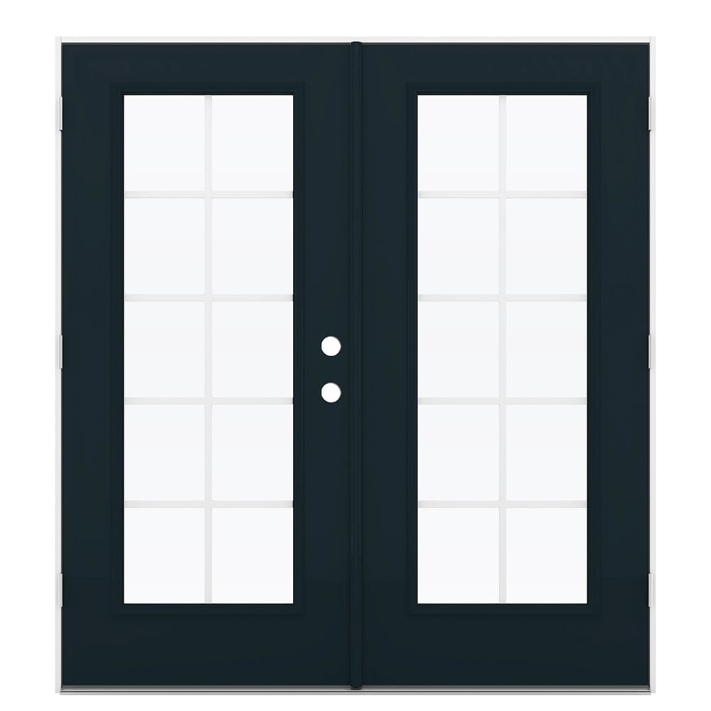 JELD-WEN 72-in x 80-in Steel French, Right-hand outswing – primary product view
