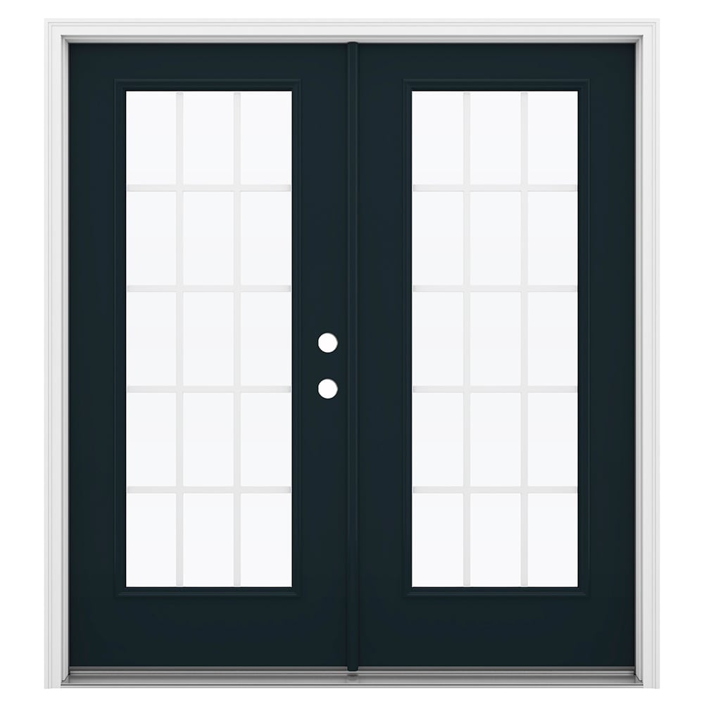 JELD-WEN 72-in x 80-in Steel French, Left-hand inswing – primary product view