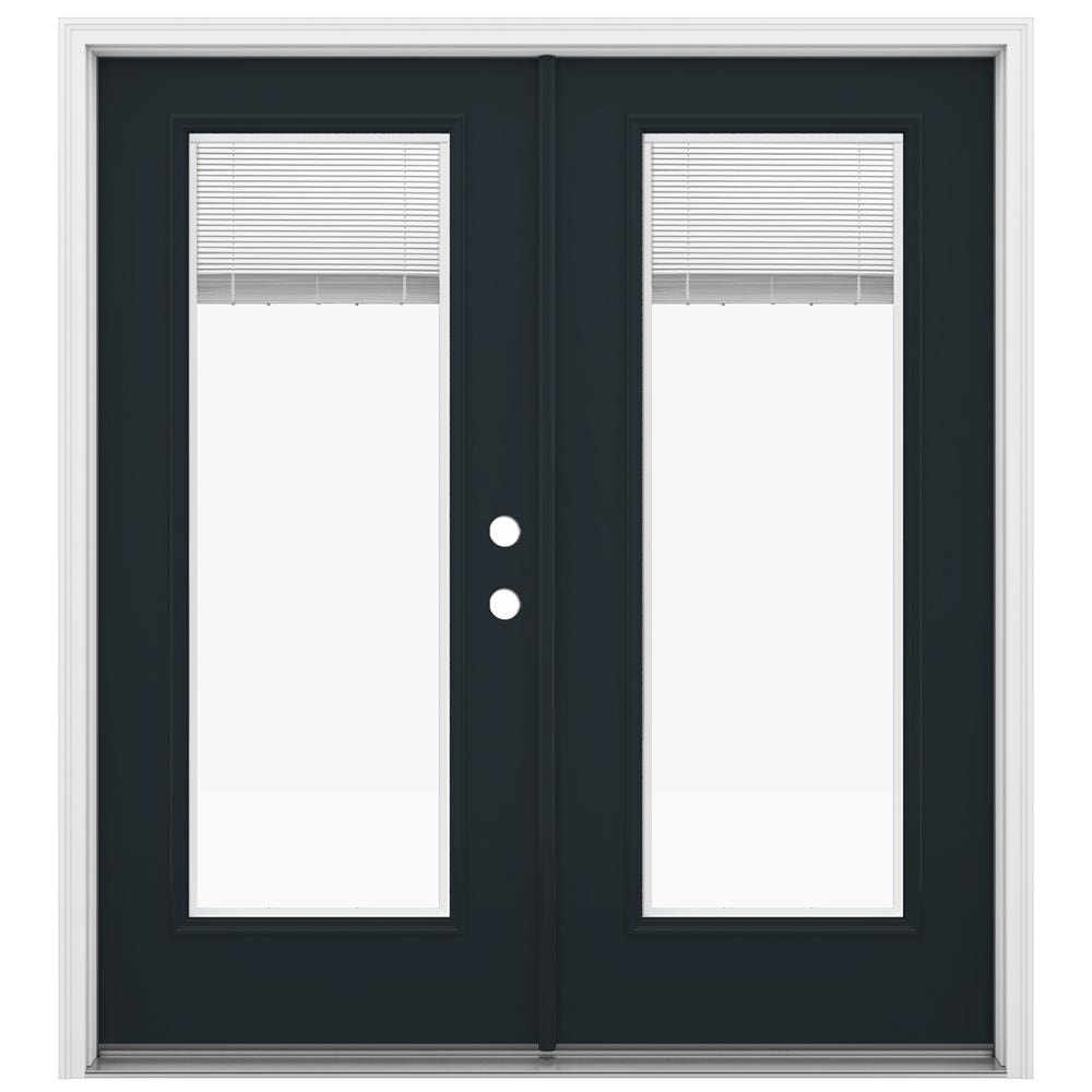 JELD-WEN 72-in x 80-in Steel French, Left-hand inswing – primary product view