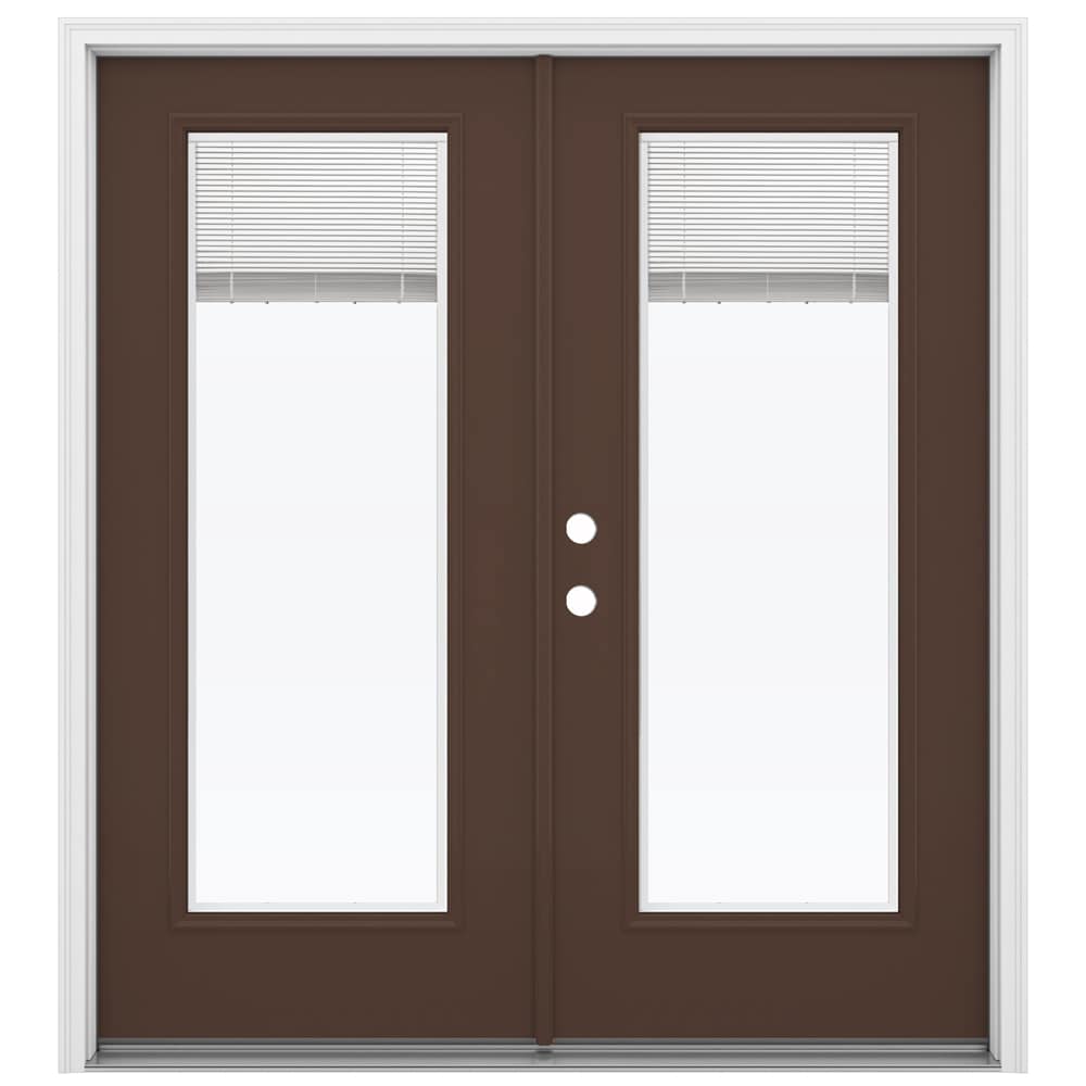 JELD-WEN 72-in x 80-in Steel French, Right-hand inswing – primary product view
