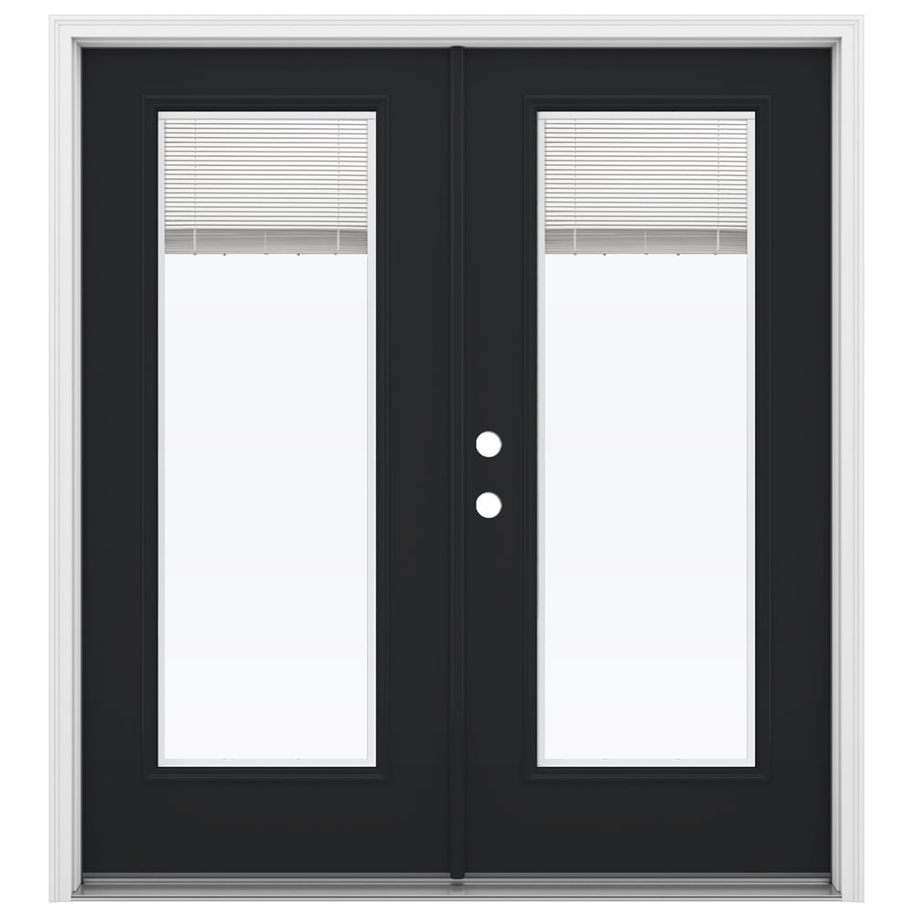 JELD-WEN 72-in x 80-in Steel French, Right-hand inswing – primary product view