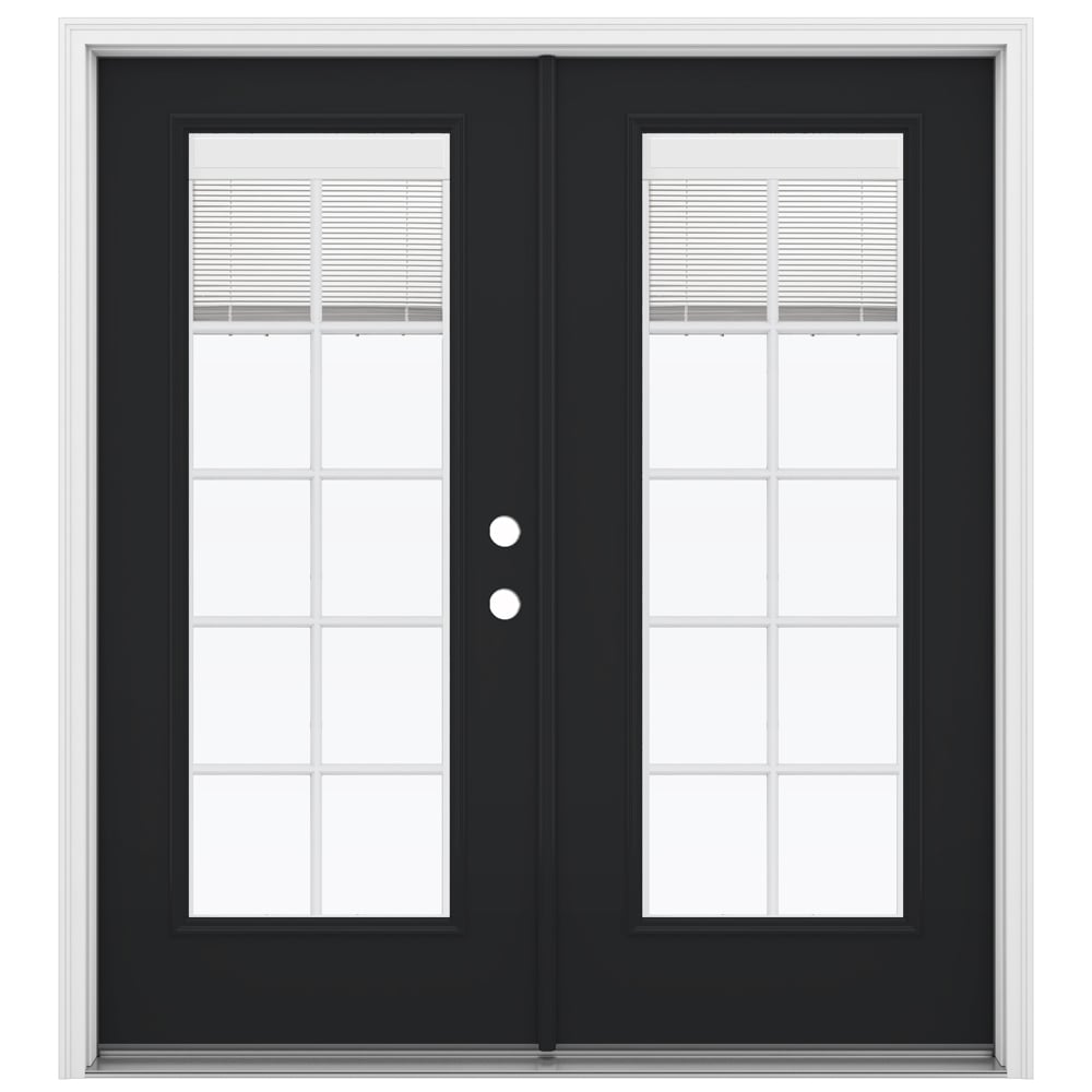 JELD-WEN 72-in x 80-in Steel French, Left-hand inswing – primary product view