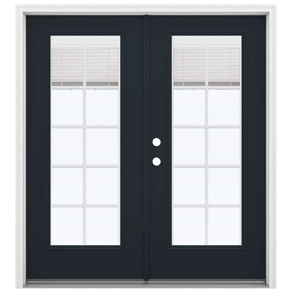 JELD-WEN 72-in x 80-in Steel French, Right-hand inswing – primary product view