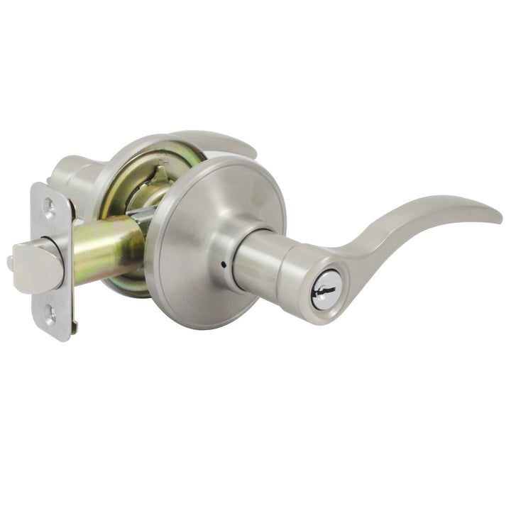 Gatehouse Olivia Satin Nickel Universal Keyed Entry Door Handle
