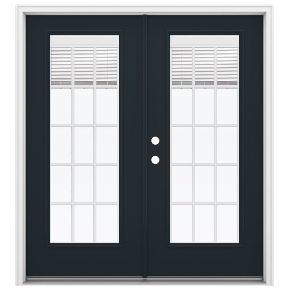JELD-WEN 72-in x 80-in Steel French, Right-hand inswing – primary product view