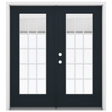 JELD-WEN 72-in x 80-in Steel French, Right-hand inswing – primary product view