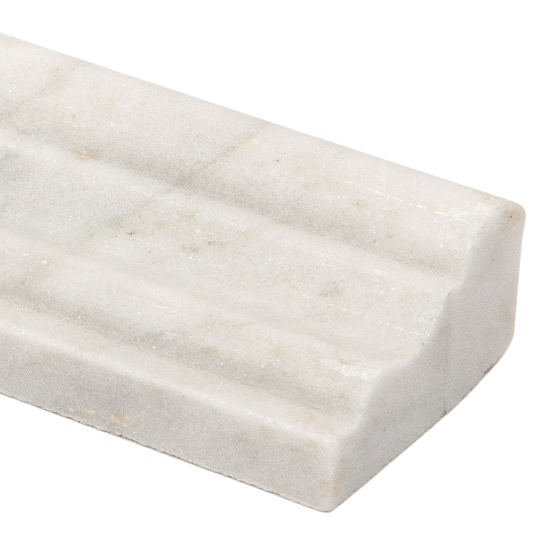 Satori Venatino Natural Stone Marble Chair Rail Tile (2-in x 12-in)