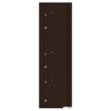 Versatile 3-Parcel Locker Wall-Mount 4C Mailbox - Super Arbor
