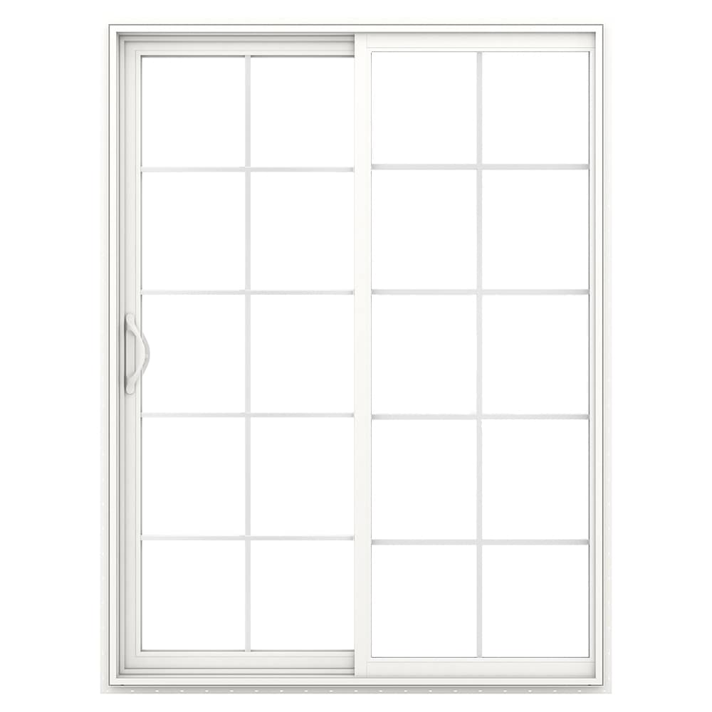 JELD-WEN 72-in x 80-in Vinyl Sliding, Left-hand sliding – primary product view