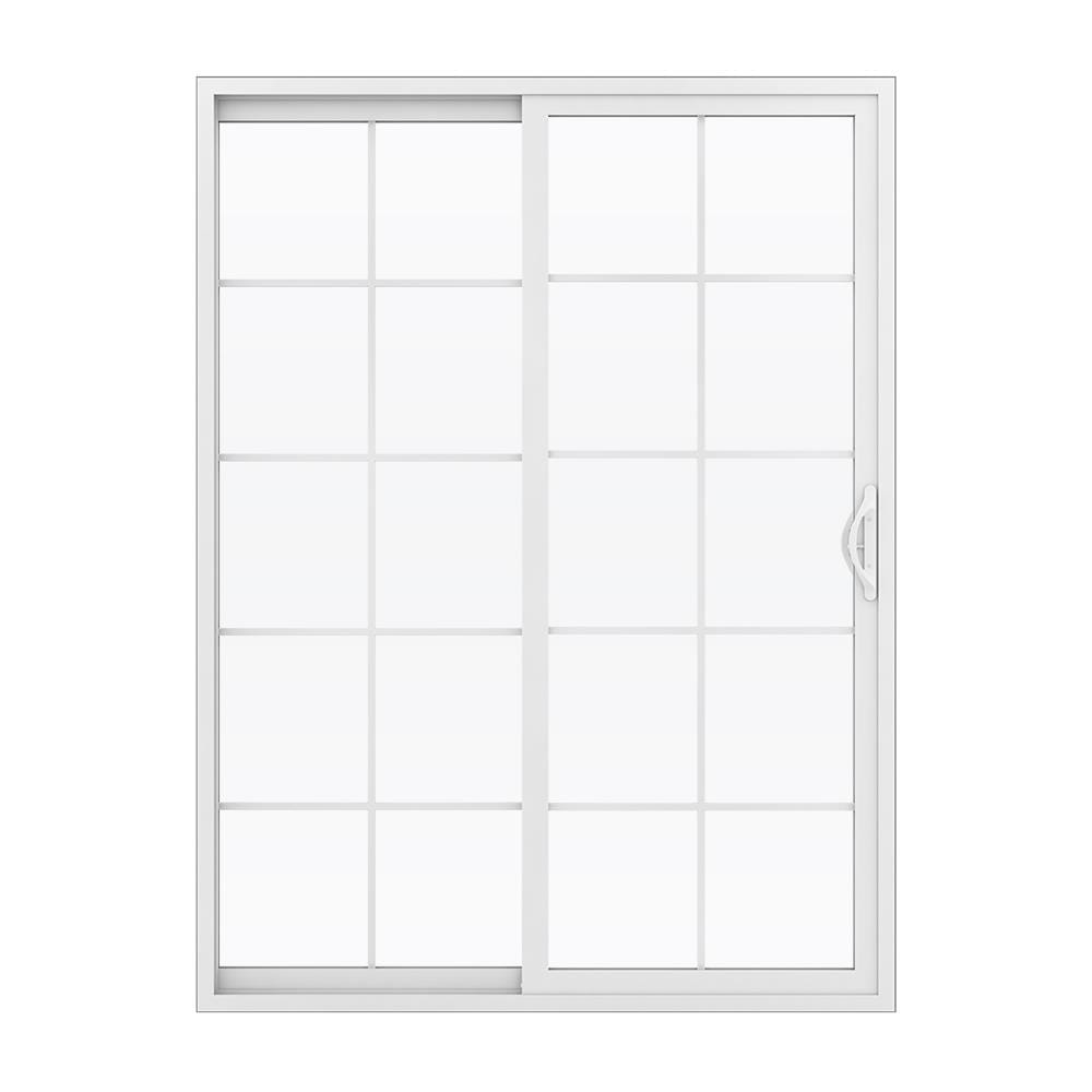 JELD-WEN 72-in x 80-in Vinyl Sliding, Left-hand sliding – product-only view