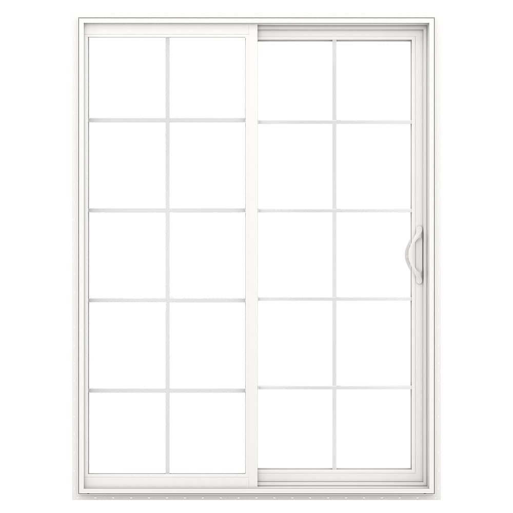 JELD-WEN 60-in x 80-in Vinyl Sliding, Right-hand sliding – primary product view