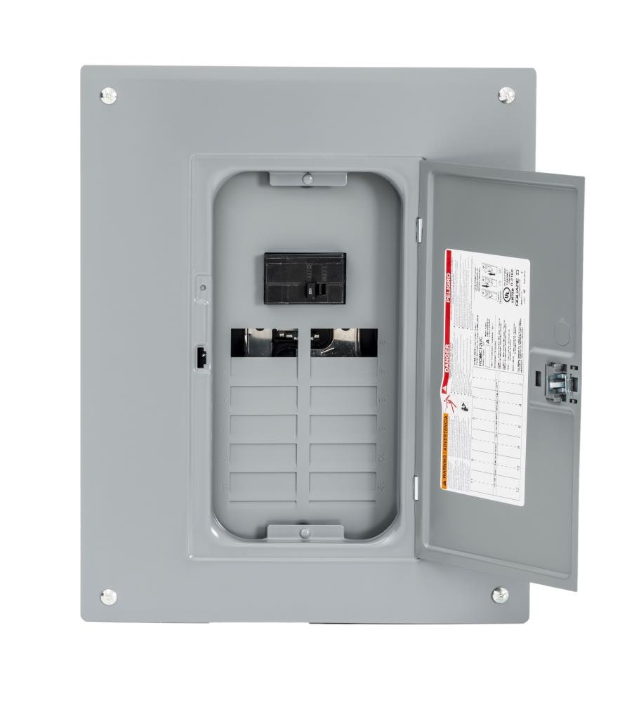 Square D Homeline 100-Amp 12-space load center - front view