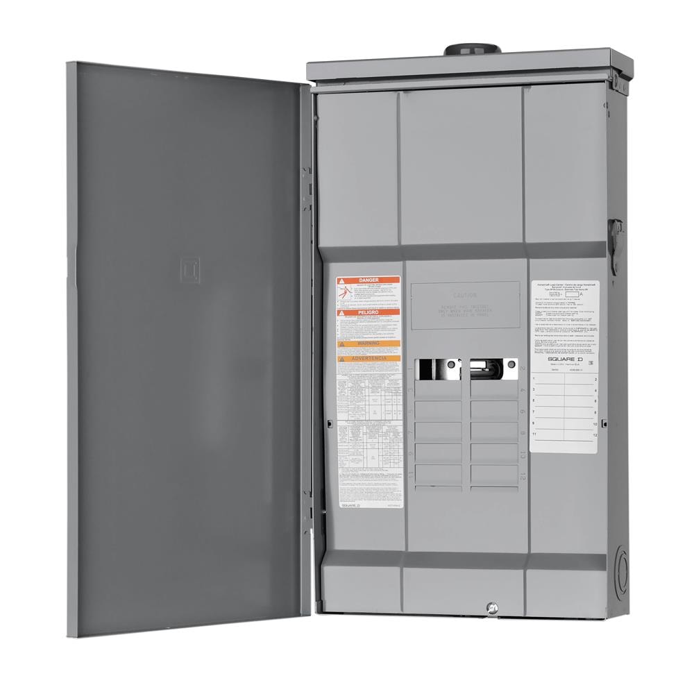 Square D Homeline 225-Amp 12-space load center - front view