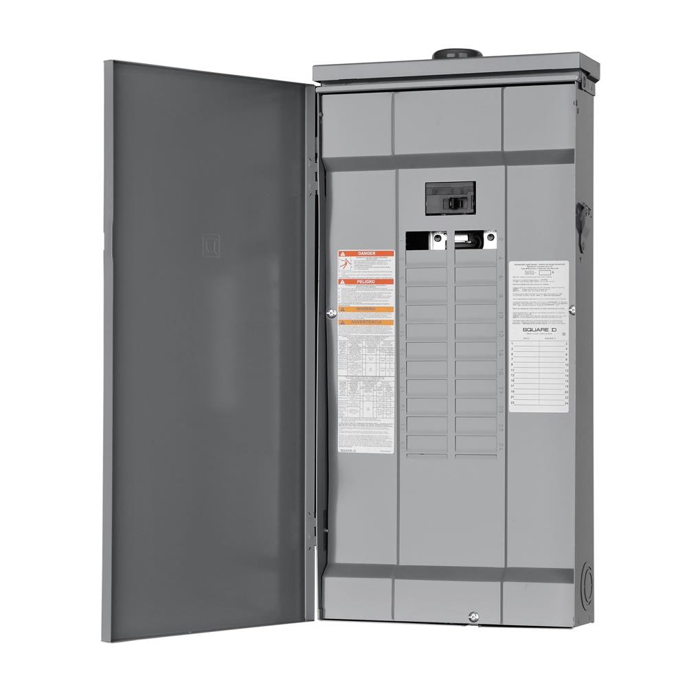 Square D Homeline 125-Amp 24-space load center - front view