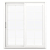 JELD-WEN 72-in x 80-in Vinyl Sliding, Left-hand sliding – primary product view