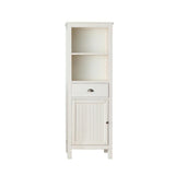 Avanity Hamilton 22-in W x 65-in H x 14.5-in D French White Poplar Freestanding Linen Cabinet