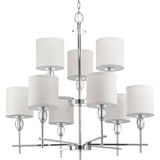 Progress Lighting Status 9-Light Polished Chrome Transitional Chandelier