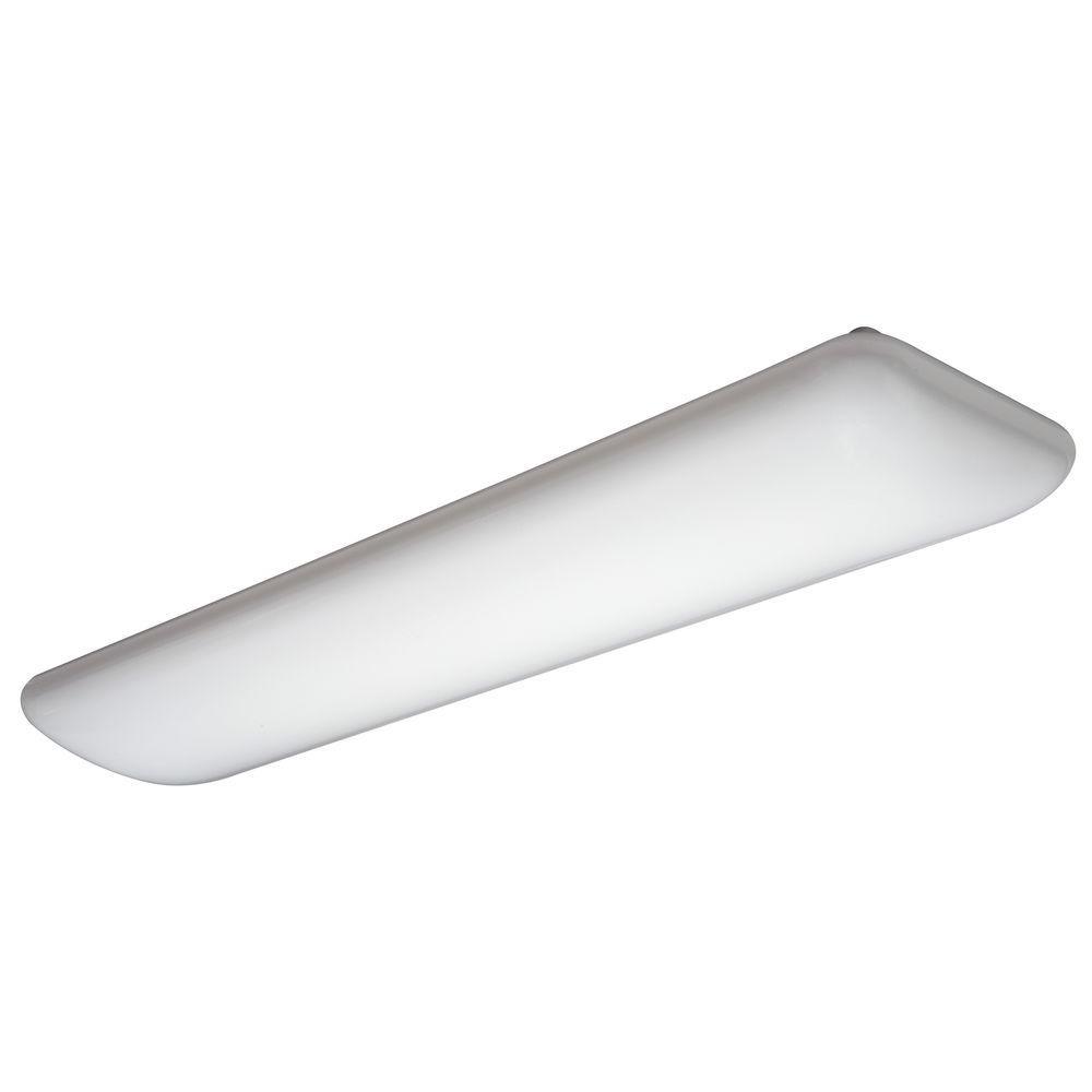 Litepuff 2-Light White Fluorescent Ceiling Light - Super Arbor