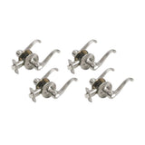 Scroll Satin Nickel Privacy Bed/Bath Door Lever - Super Arbor