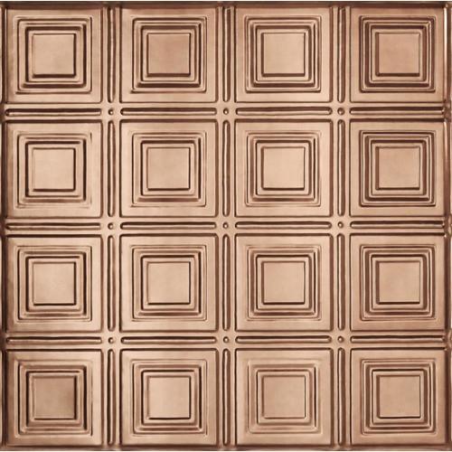 Armstrong Ceilings 24-in x 24-in Metallaire Small Panels Lacquered Steel Metal/Tin 15/16-in Drop Panel Ceiling Tiles - Super Arbor